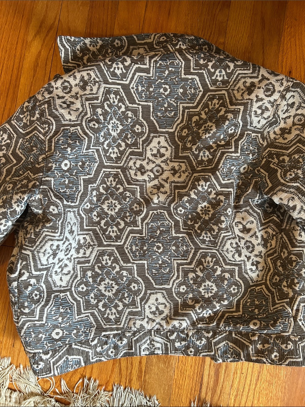 Abercrombie Men’s Tapestry Quilted Jacket- Sz S - Picture 4 of 4